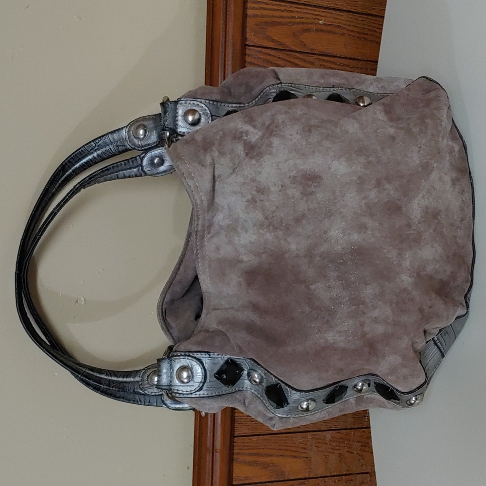 Kathy Van Zeeland Shimmer and Gems Shoulder Bag